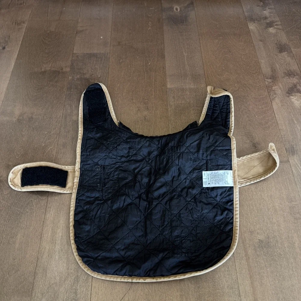 Carhartt Insulated Dog Coat Size M Brown Black Cotton Canvas Used